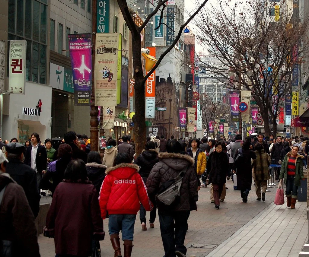 서울 명동 거리 풍경